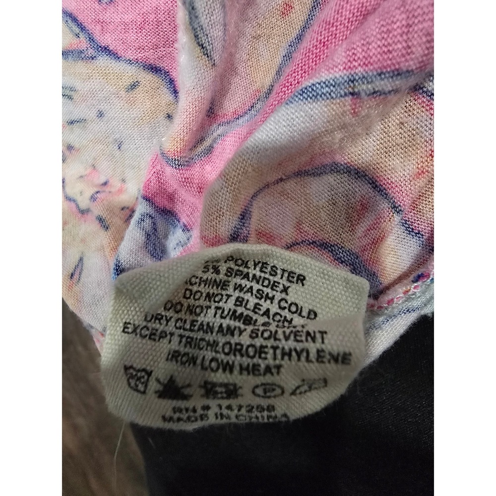 Simply Southern Pink Seashell Starfish Print Ruffle Hem Dress Medium - Picture 4 of 4